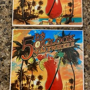 It’s 5 O’CLOCK SOMEWHERE Theme Coasters